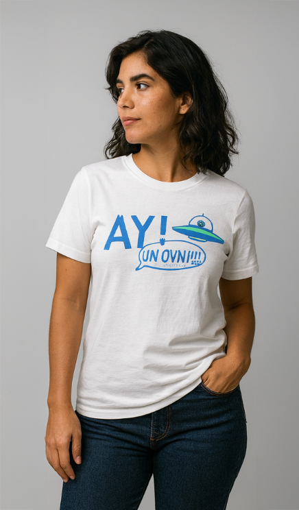 Two each of gray, white, and black shirts laying flat.